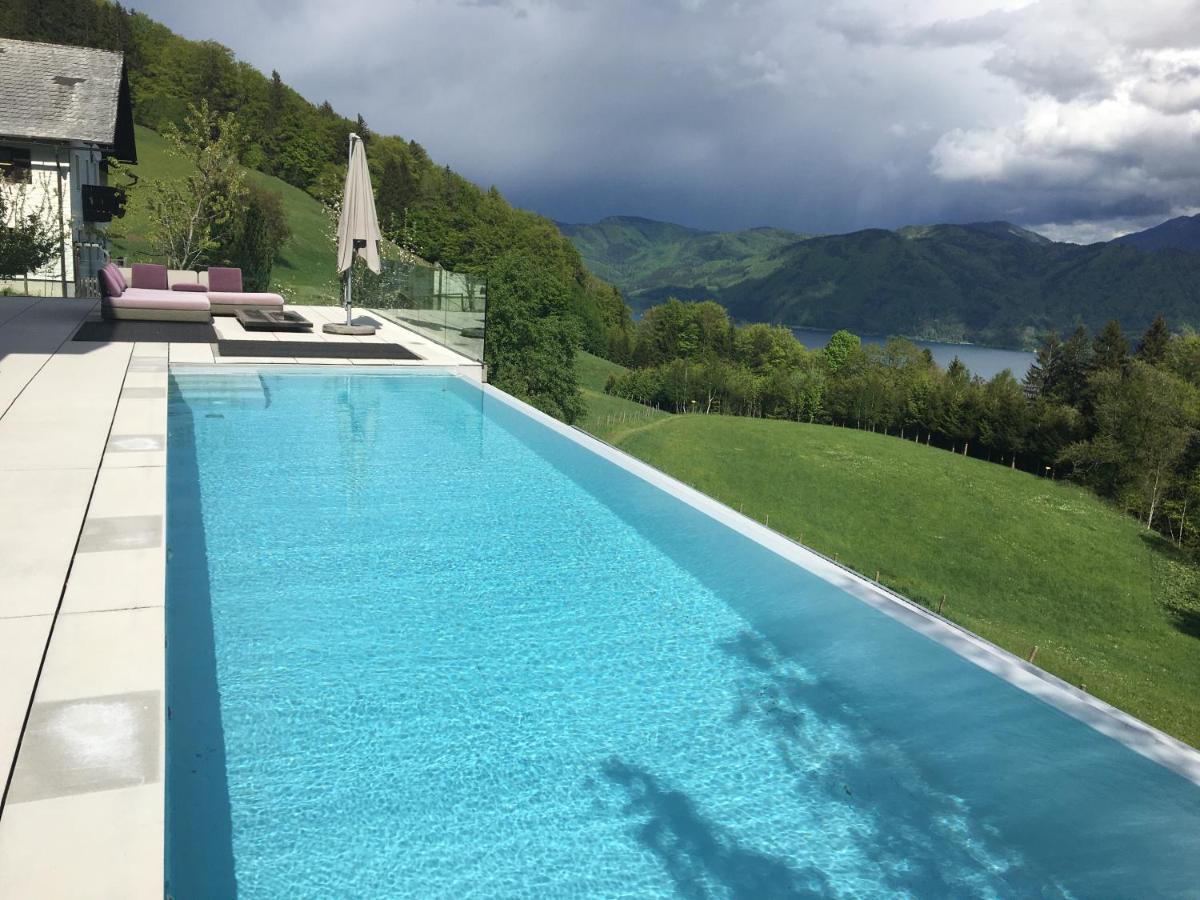 Attersee Luxury Design Villa With Dream Views, Large Pool And Sauna Nussdorf am Attersee Ngoại thất bức ảnh