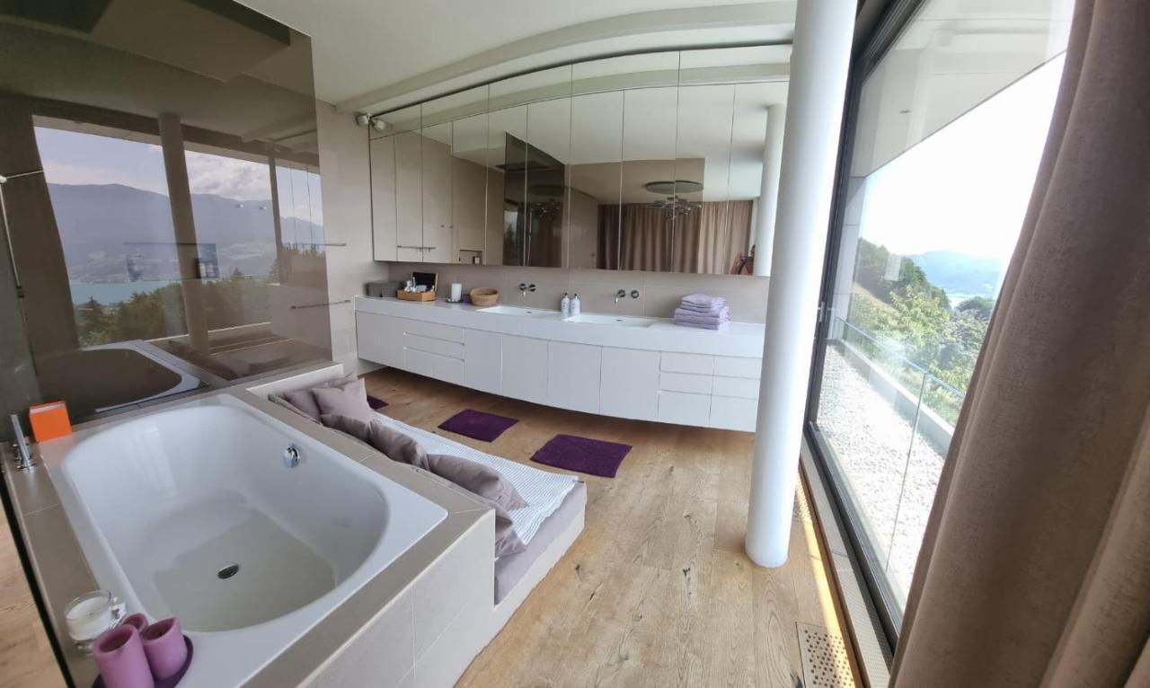 Attersee Luxury Design Villa With Dream Views, Large Pool And Sauna Nussdorf am Attersee Ngoại thất bức ảnh