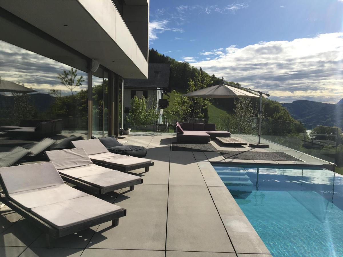 Attersee Luxury Design Villa With Dream Views, Large Pool And Sauna Nussdorf am Attersee Ngoại thất bức ảnh