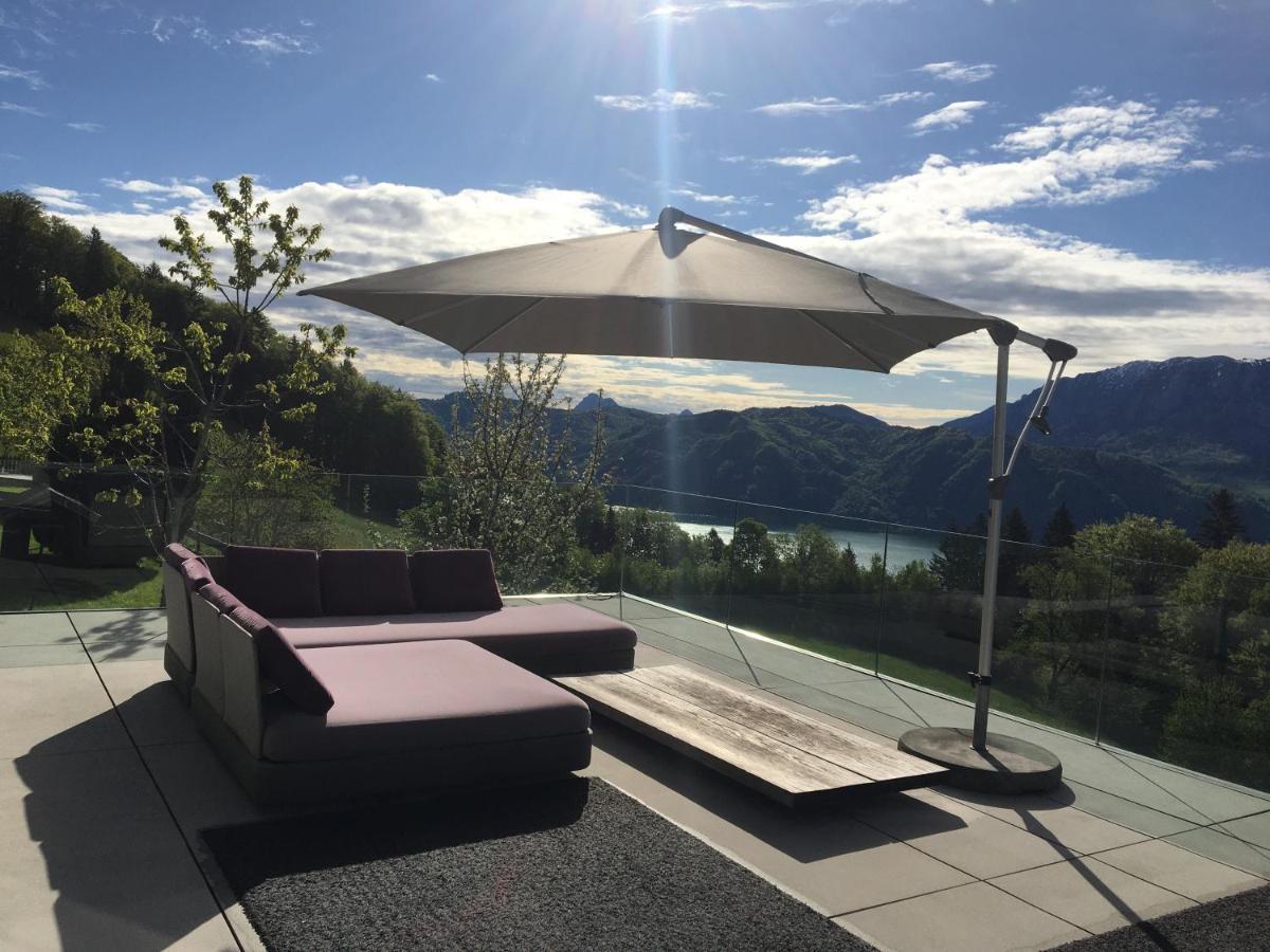 Attersee Luxury Design Villa With Dream Views, Large Pool And Sauna Nussdorf am Attersee Ngoại thất bức ảnh