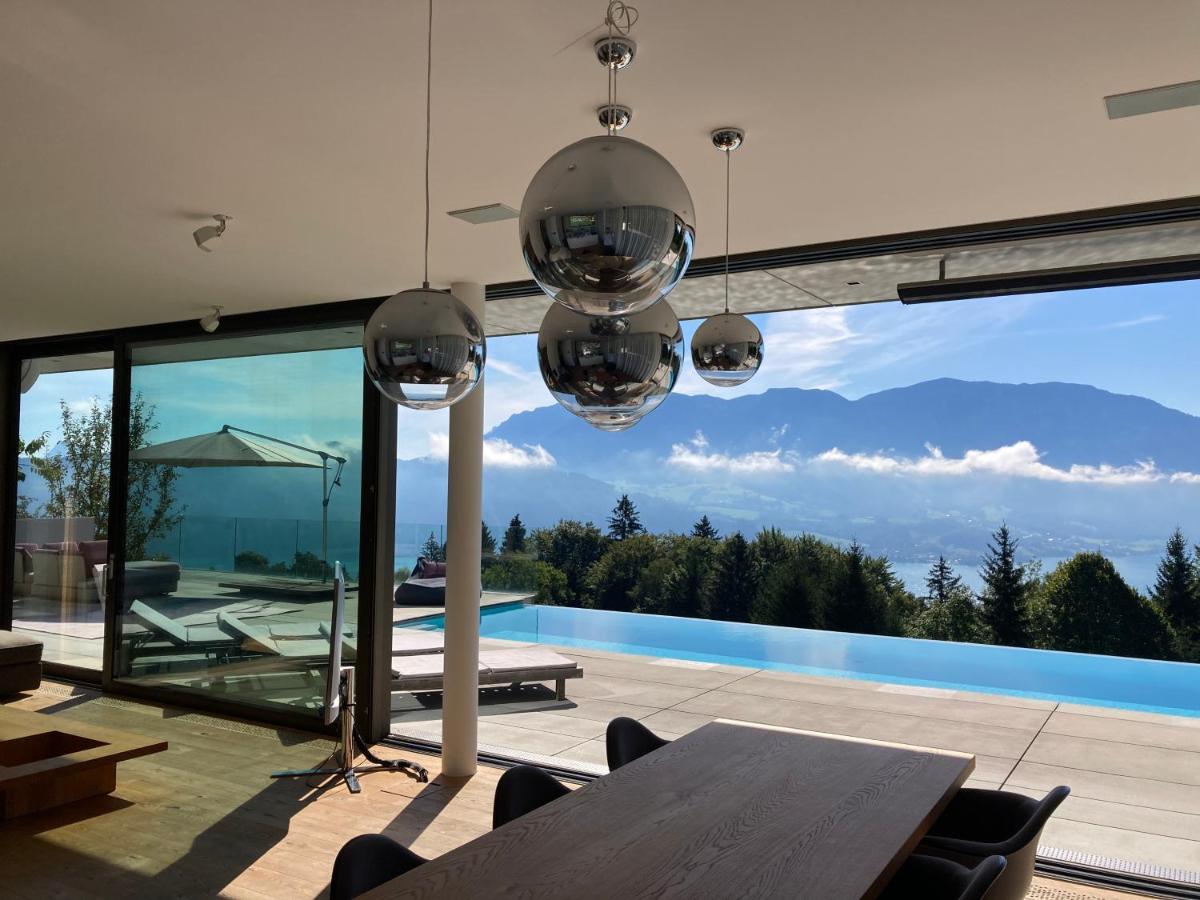 Attersee Luxury Design Villa With Dream Views, Large Pool And Sauna Nussdorf am Attersee Ngoại thất bức ảnh